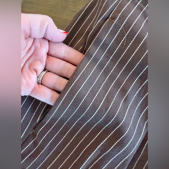BRAND NEW- Free People Brown Striped Women's Pants - Picture 10 of 12